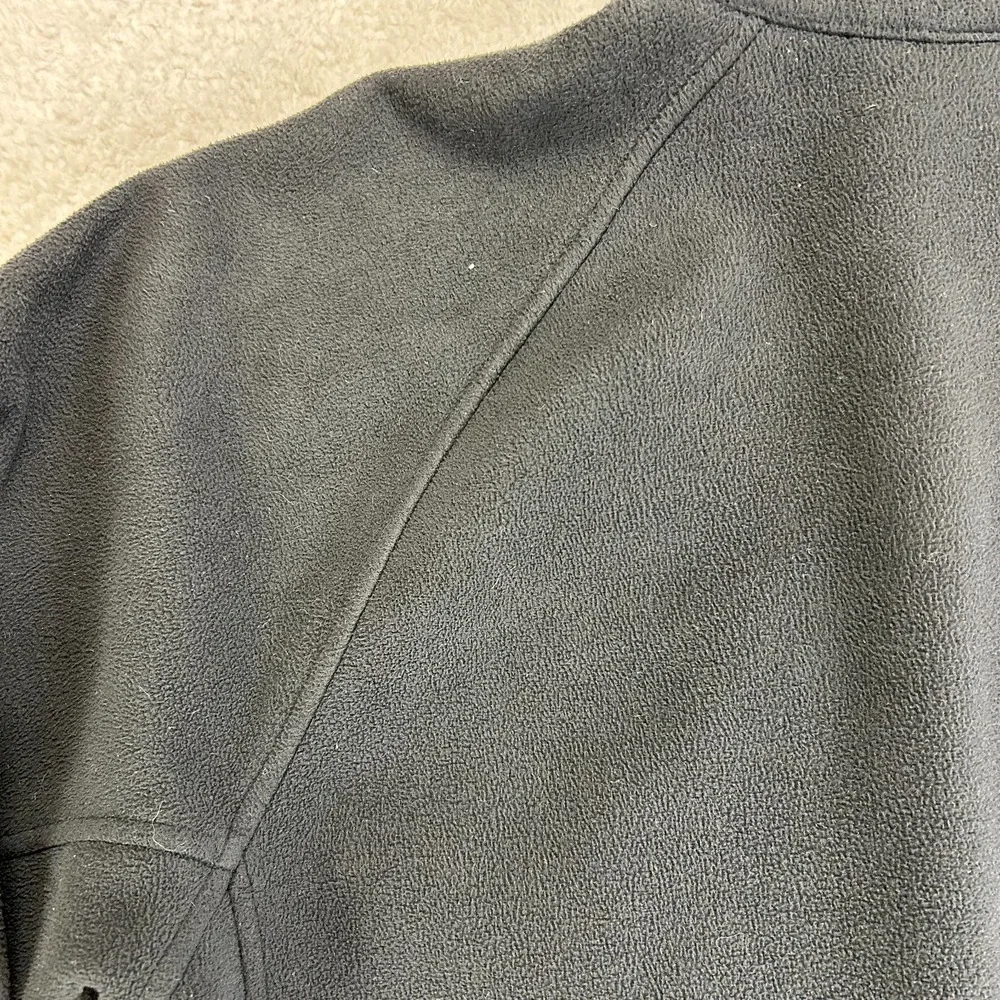 The North Face Fleece Jacket Mens M Black Full Zip‎ Mock Neck Outerwear Pockets
